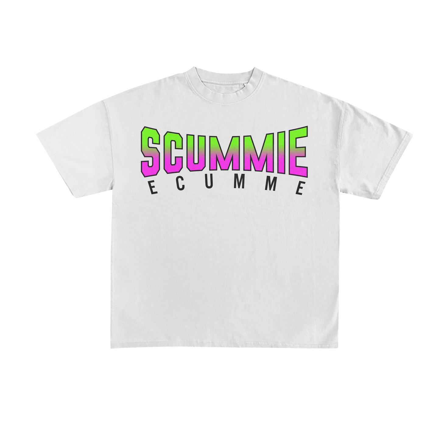 Green Pink Action Figure tee